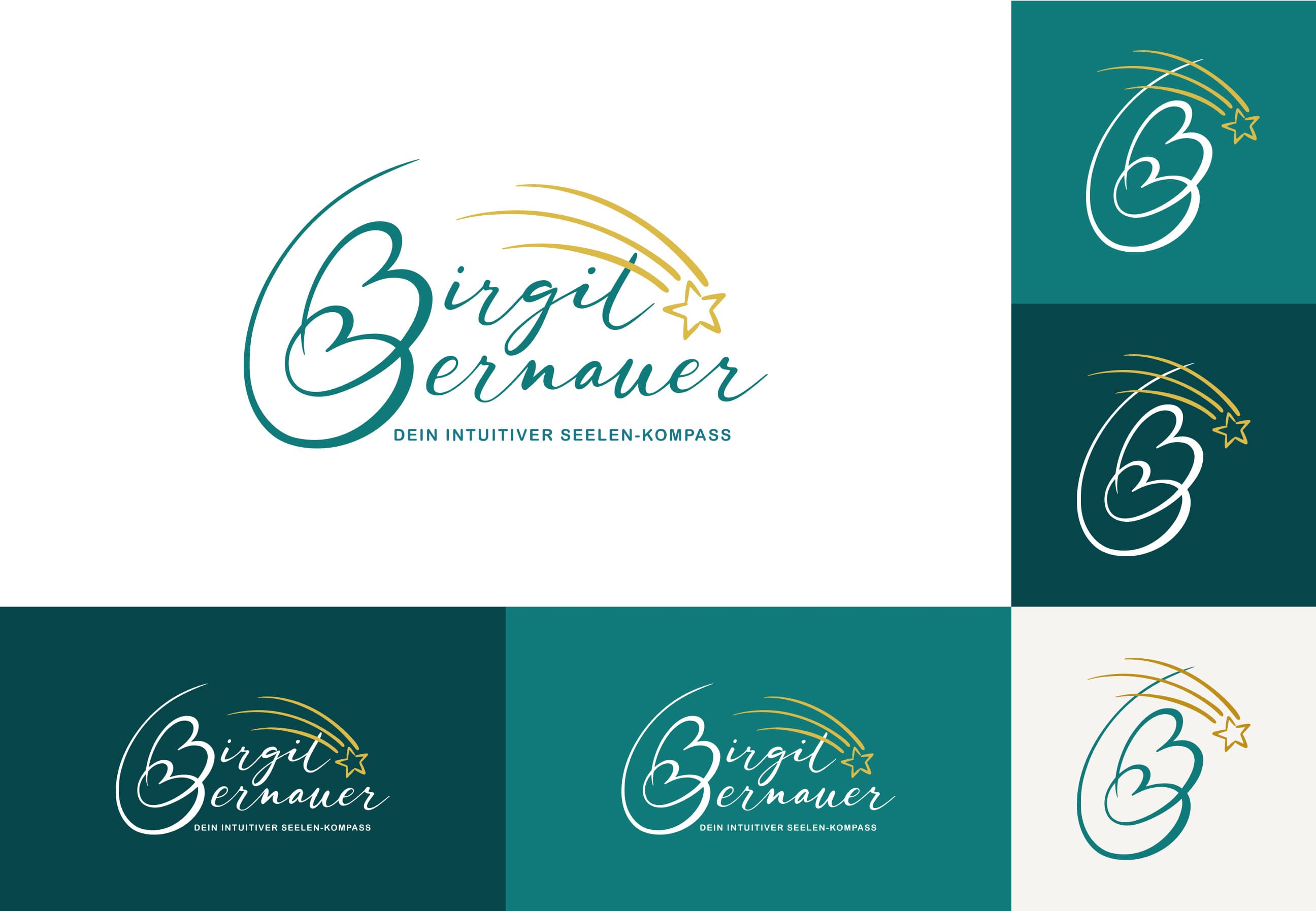 Ein frisches, modernes Logodesign für ein weiteres Projekt von Birgit Bernauer, das ihre Expertise im Bereich der ganzheitlichen Lebensberatung widerspiegelt. Das Logo kombiniert klare Linien und harmonische Formen, um die Professionalität und Wärme der Marke zu vermitteln.