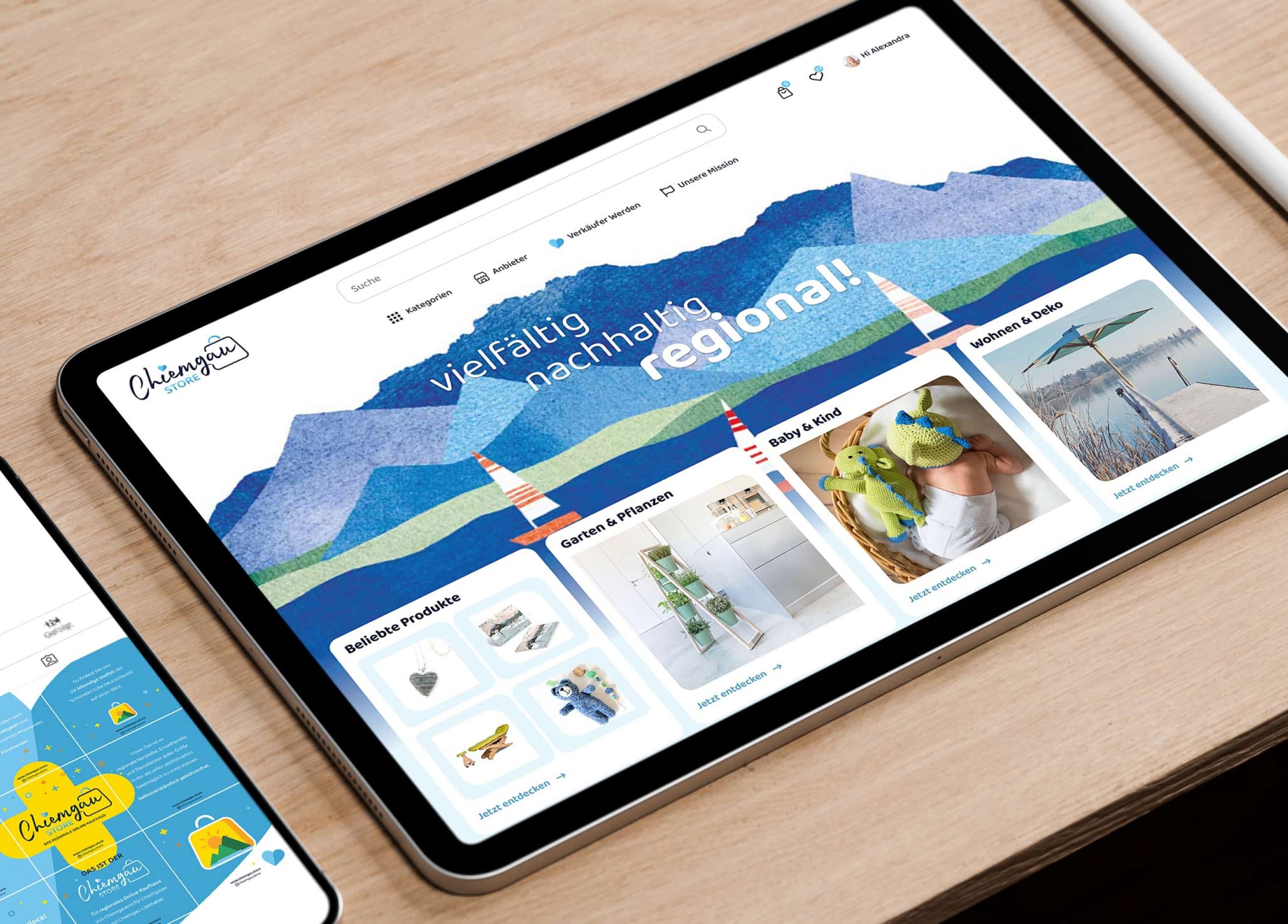 Responsive Web Design in Anwendung am iPad